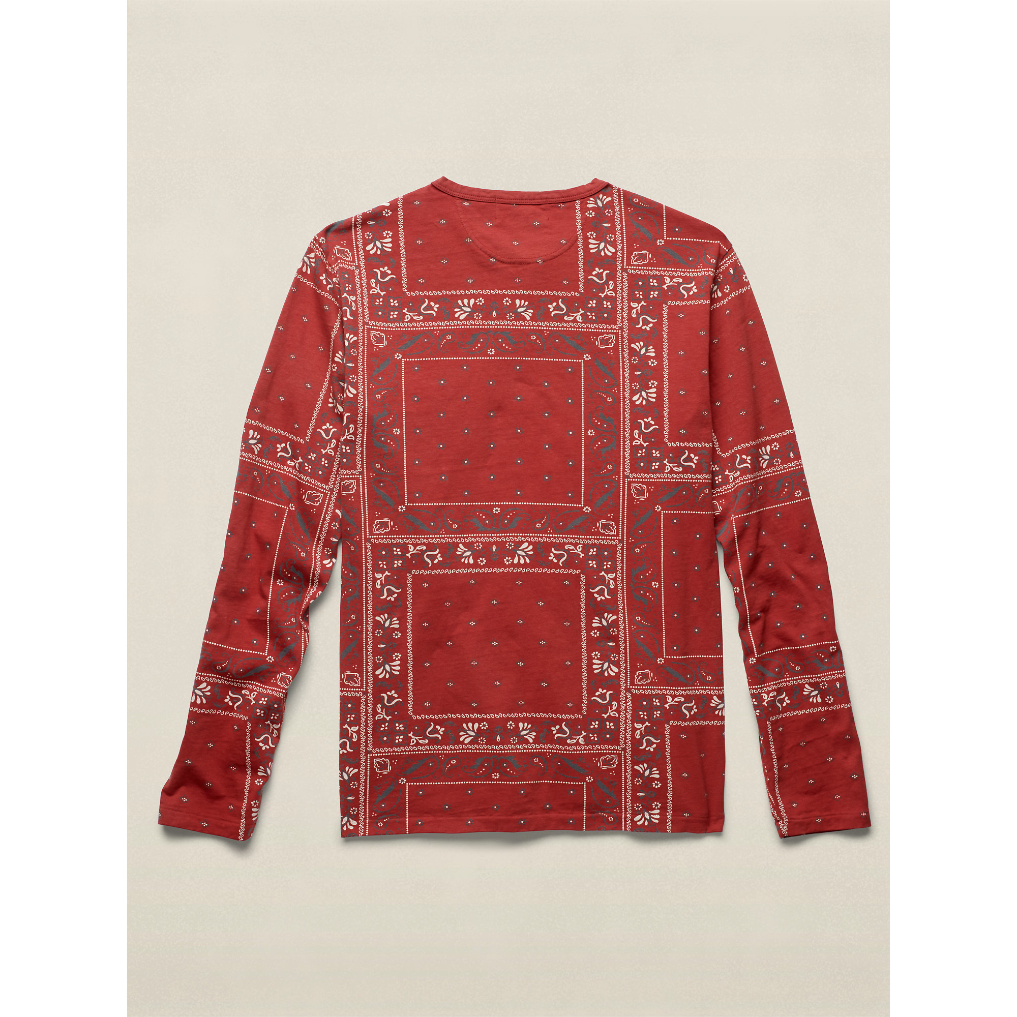 rrlreddeliciousbandannacottonjerseyhenleyredproduct0906738502